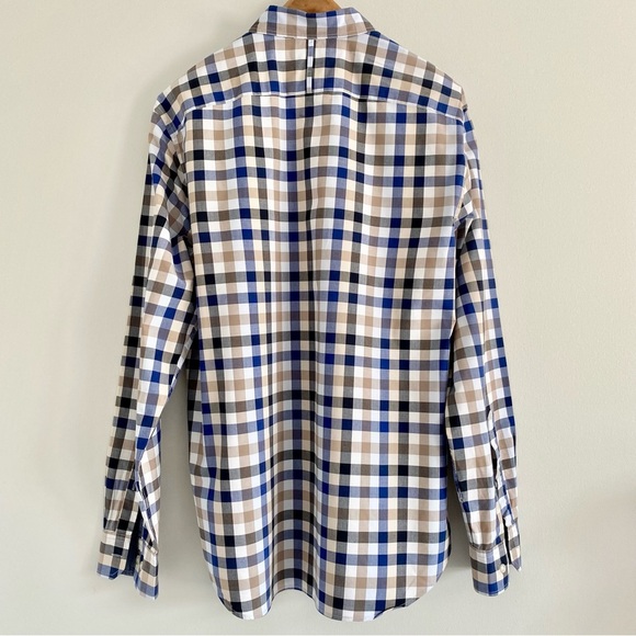 Banana Republic Grant Fit Plaid Shirt Size Large - Picture 4 of 5